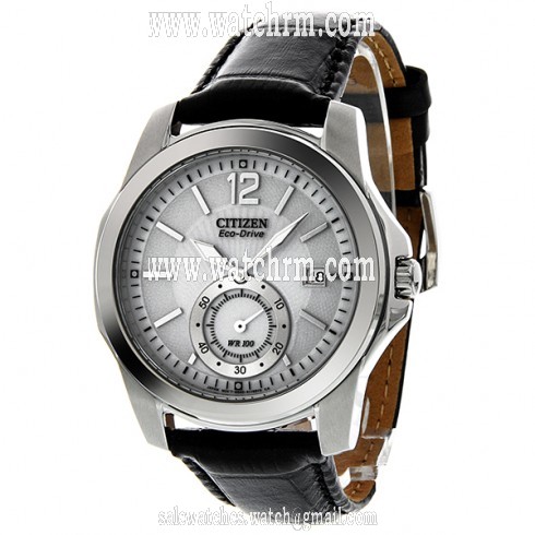 Citizen Eco-Drive White and Grey Dial Stainless Steel Men's Watch BV1090-06A