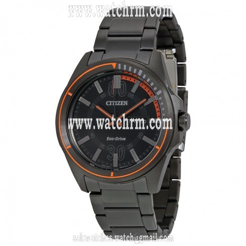 Citizen HTM Eco-Drive Black Dial Men's Watch AW0038-53E