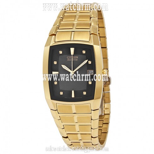 Citizen Men's Eco Drive Gold-tone Stainless Steel Watch BM6552-52E
