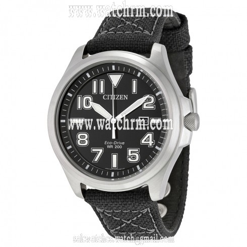 Citizen Military Black Dial Men's Watch AW1410-08E