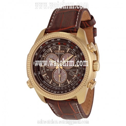 Citizen Perpetual Calendar Chronograph Brown Dial Men's Watch BL5403-03X