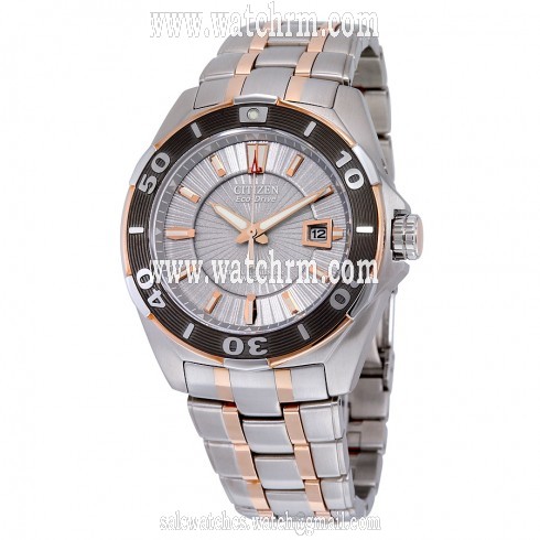 Citizen Perpetual Calendar Eco-Drive Grey Dial Two-Tone Stainless Steel Men's Watch BL1254-54A