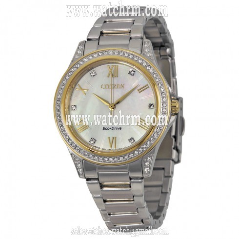Citizen POV Eco-Drive Mother of Pearl Dial Ladies Watch EM0234-59D