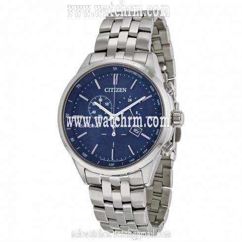 Citizen Sapphire Collection Blue Dial Silver Stainless Steel Quartz Men's Watch AT2141-52L