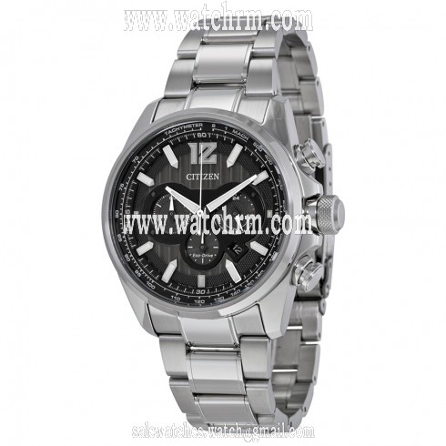 Citizen Shadowhawk Eco-Drive Chronograph Black Dial Stainless Steel Men's Watch CA4170-51E