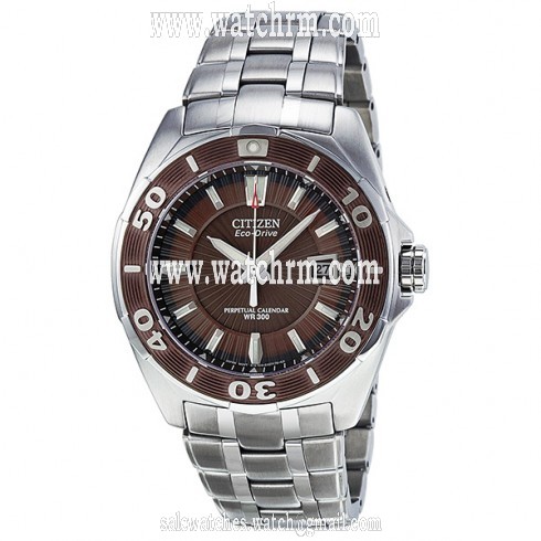 Citizen Signature Eco-Drive Brown Dial Stainless Steel Men's Watch BL1259-51X