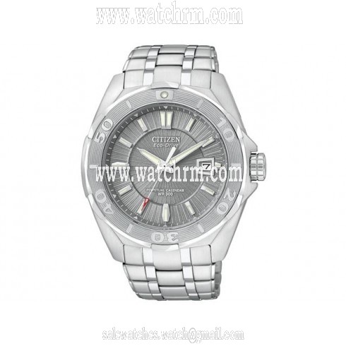 Citizen Signature Eco-Drive Grey Dial Stainless Steel Men's Watch BL1251-52H