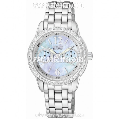 Citizen Silhouette Eco-Drive Mother Of Peral Dial Quartz Ladies Watch FD1030-56Y