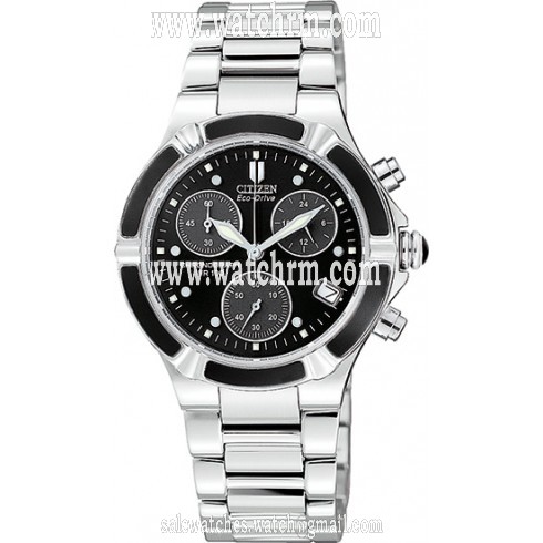 Citizen Ladies Stainless Steel Eco-Drive Riva Chronograph Watch FB1030-59E