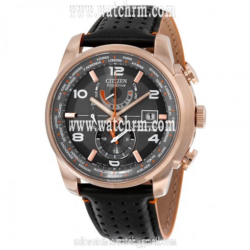 Citizen World Time A-T Grey Dial Men's Watch AT9013-03H