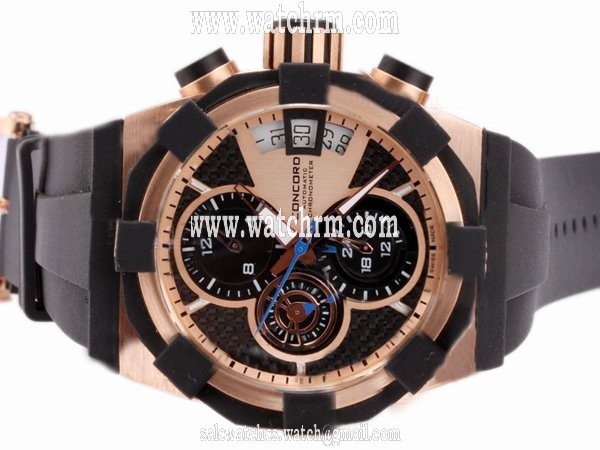 Concord C1 0320012 Mens Stainless Steel with Rose Gold Bezel Rose Gold Case Watch