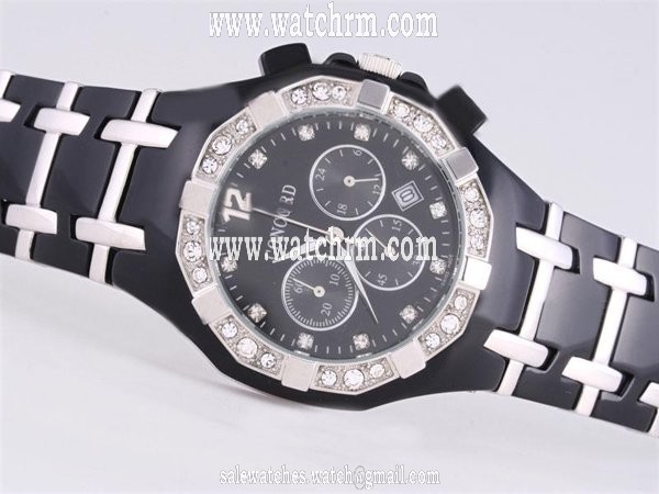 Concord Saratoga 0311142 Black Dial Black Ceramic Strap Round Watch