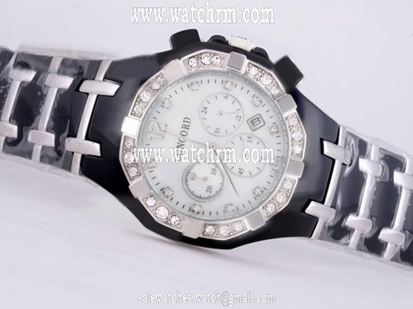 Concord Saratoga 0311142 White Dial Black Ceramic Strap Watch