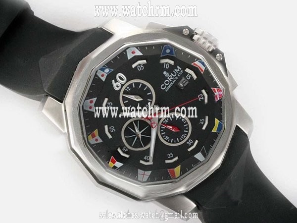 Corum Admirals Cup 277.931.06/0371 AN12 Mens Round Stainless Steel Case Watch