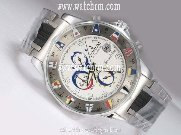 Corum Admirals Cup 277.931.06/V791 AN12 Stainless Steel Case White Dial Watch