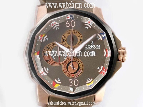 Corum Admirals Cup 277.931.91/0371 AG32 Rose Gold Case Round Watch