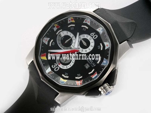 Corum Admirals Cup 277.931.91/0371 Black Dial Round Automatic Watch