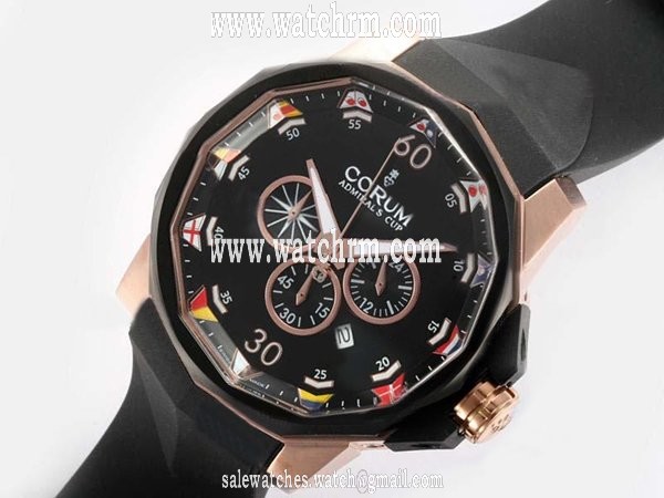 Corum Admirals Cup 753.936.55/0081 AN32 Round Mens Rose Gold Case Watch