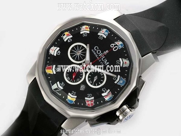 Corum Admirals Cup 947.933.04 Stainless Steel Bezel Mens Stainless Steel Case Watch