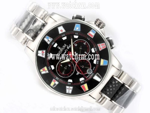 Corum Admirals Cup 985.631.20 Black Dial Automatic Round Watch