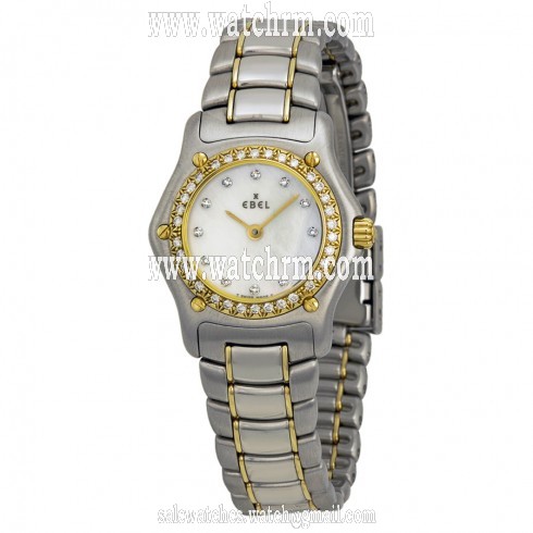 Ebel 1911 Mini White Dial Steel and Yellow Gold Bracelet Ladies Watch 1090910-9960P