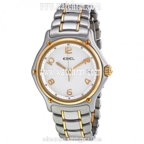 Ebel 1911 Silver Dial 18k Gold and Stainless Steel Men's Watch 1187241-16665P