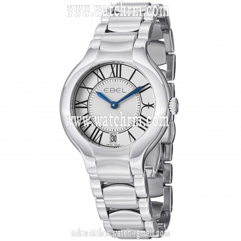Ebel Beluga Grande Silver Dial Stainless Steel Ladies Watch 1216070
