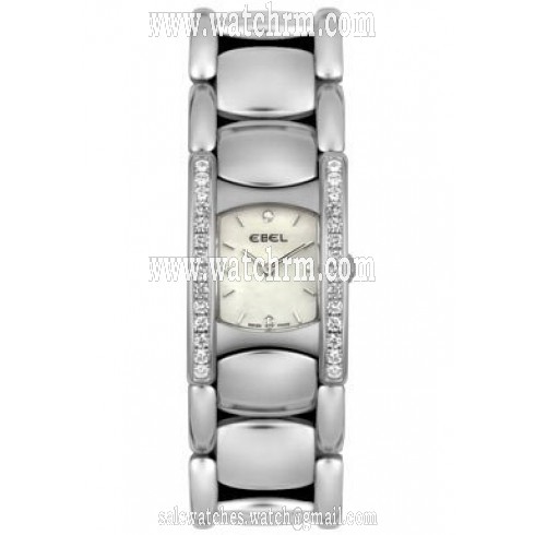 Ebel Beluga Manchette Mother Of Pearl Dial Stainless Steel Ladies Quartz Watch 9057A28-981050