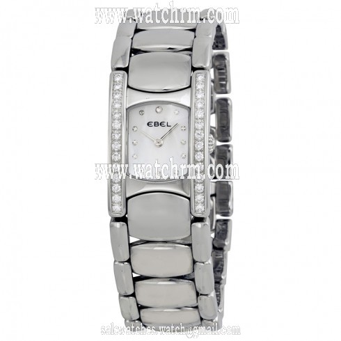 Ebel Beluga Manchette Pearl Dial Diamond Bezel Ladies Watch 9057A28-991050