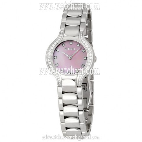 Ebel Beluga Pink Mother of Pearl Diamond Ladies Watch 1215869