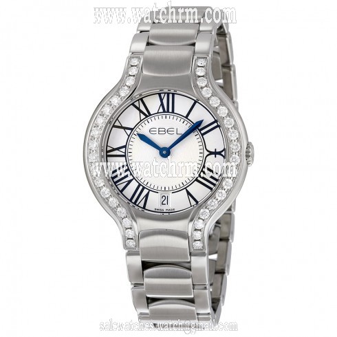 Ebel Beluga Silver Dial Stainless Steel Bracelet Ladies Watch 1216071