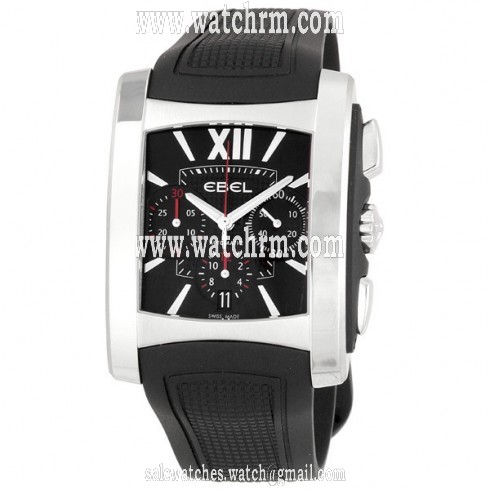 Ebel Brasilia Black Dial Chronograph Men's Watch 1215783