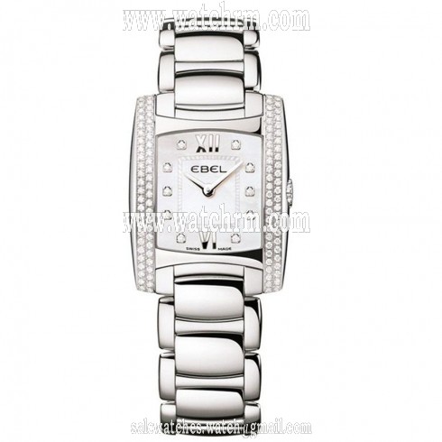 Ebel Brasilia Mother of Pearl Diamond Stainless Steel Ladies Watch 1215897