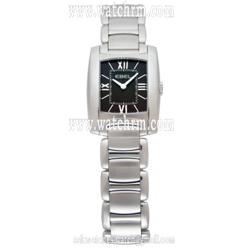 Ebel Brasilia Steel Black Ladies Watch 1215665