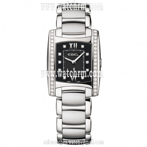 Ebel Brasilia Steel Diamond Ladies Watch 1215777