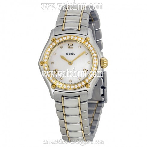 Ebel Classic Mother of Pearl Diamond Dial Ladies Watch 1090214-19865P