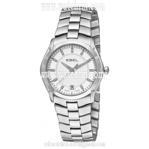 Ebel Classic Sport Grande Silver Dial Stainless Steel Ladies Watch 1216017