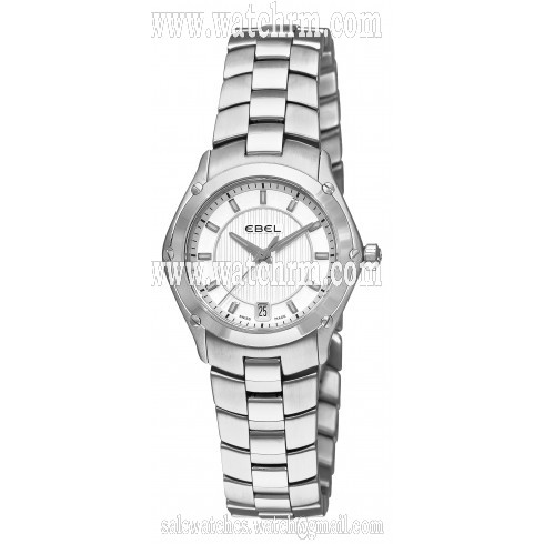 Ebel Classic Sport Silver Dial Stainless Steel Ladies Watch 1216015