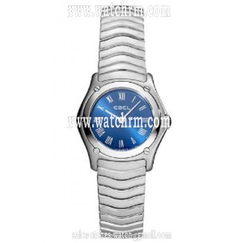 Ebel Classic Wave Mini Blue Dial Stainless Steel Bracelet Ladies Watch 9157F11-4225