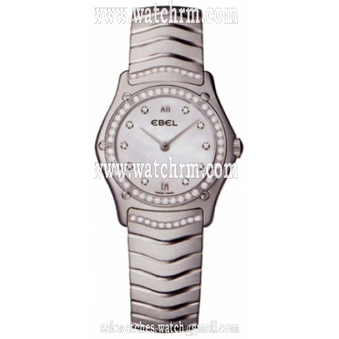 Ebel Classic Wave Mother Of Pearl Dial Stainless Steel Ladies Quartz Watch 9090F24-9726