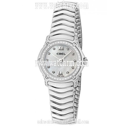 Ebel Classic Wave Silver Mother Of Pearl Dial Stainless Steel Ladies Quartz Watch 9157F19-971025