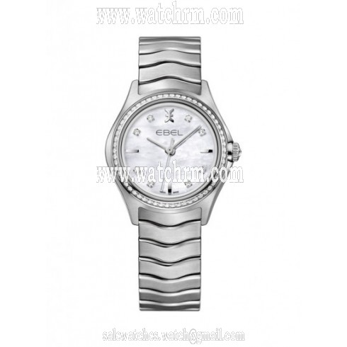 Ebel Wave Mother of Pearl Diamond Dial Ladies Watch 1216194