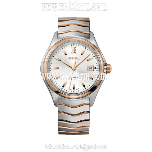 Ebel Wave Silver Dial Automatic Men's Two Tone Watch 1216204
