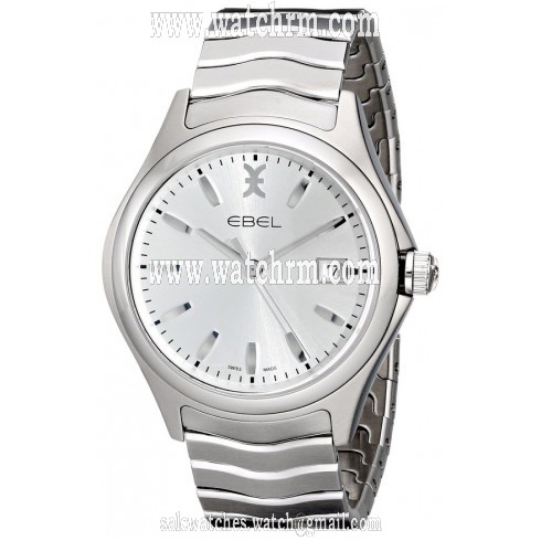 Ebel Wave Silver Dial Men's Stainless Steel Watch 1216200