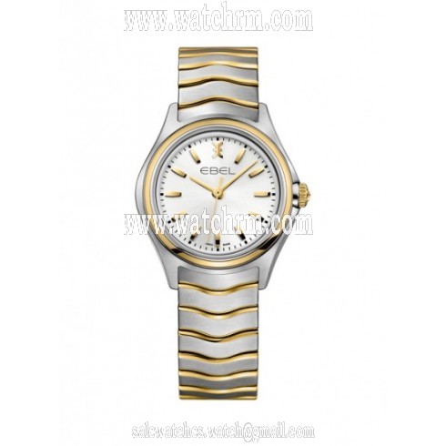 Ebel Wave Silver Dial Two Tone Ladies Watch 1216195