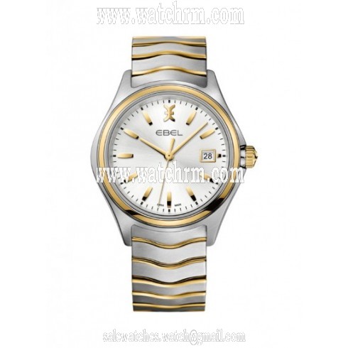 Ebel Wave Silver dial Two Tone Stainless Steel Men's Watch 1216202