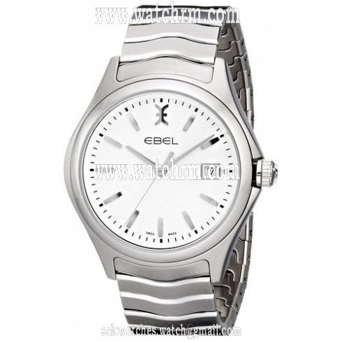 Ebel Wave White Dial Men's Stainless Steel Watch 1216201