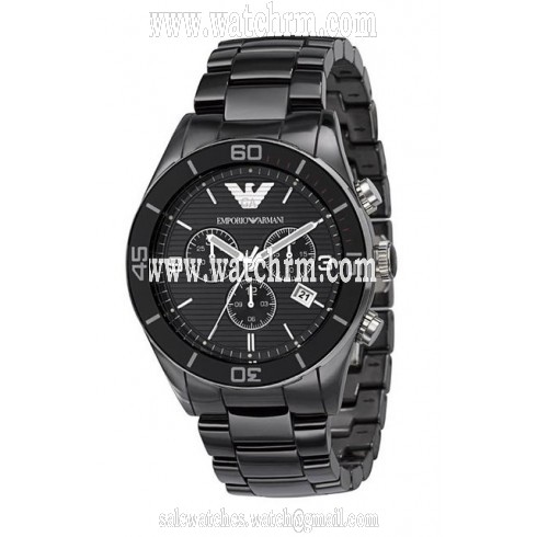 Emporio Armani Black Ceramic Chronograph Men's Watch AR1421
