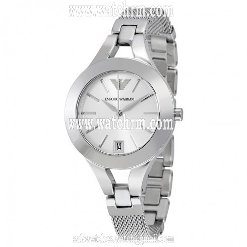 Emporio Armani Chiara Silver Dial Stainless Steel Ladies Watch AR7401