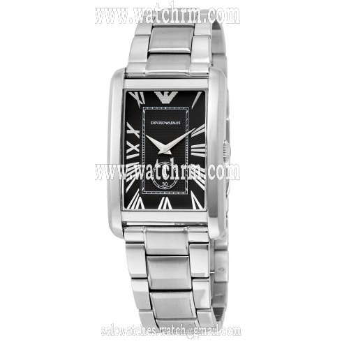 Emporio Armani Classic Black Dial Stainless Steel Men's Watch AR1608
